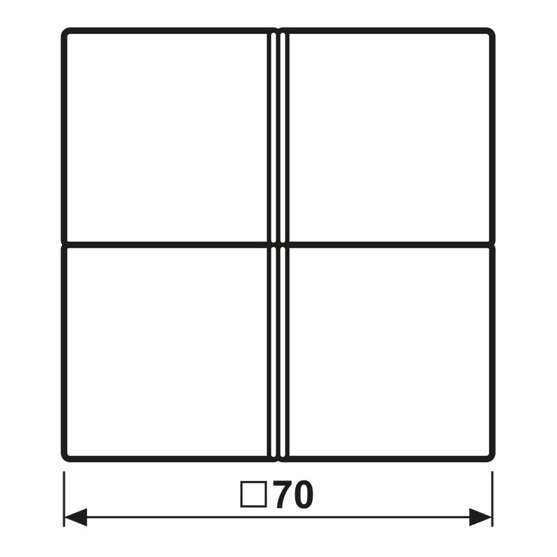 Tastensatz 4fach LC 404 TSA 251