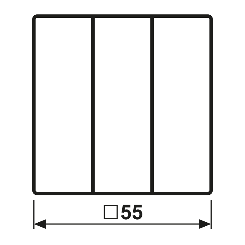 Wippe 3-fach A 593 BF CH