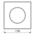 Abdeckung mit Drehknopf LC 1740 250