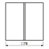 Tastensatz 2-fach sw LS 402 TSA SW
