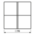 Tastensatz 4-fach eds ES 2404 TSA