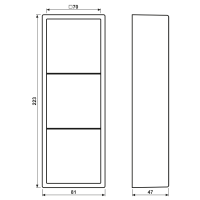 Aufputz-Kappe 3fach lgr LS 583 A LG