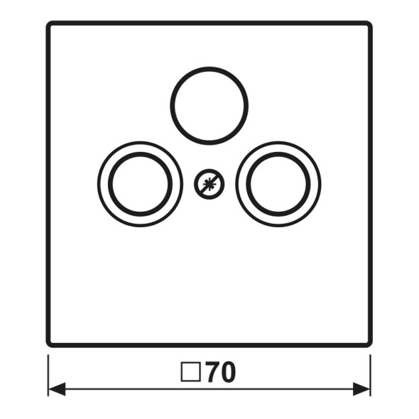 Abdeckung für Sat/BK-Dose LC 990 SAT 263