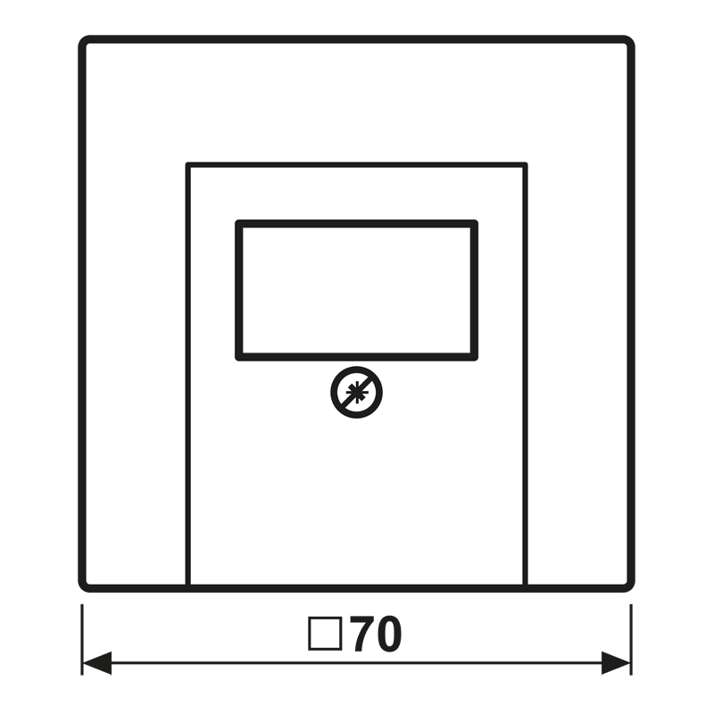 Abdeckung für TAE LC 969 T 207