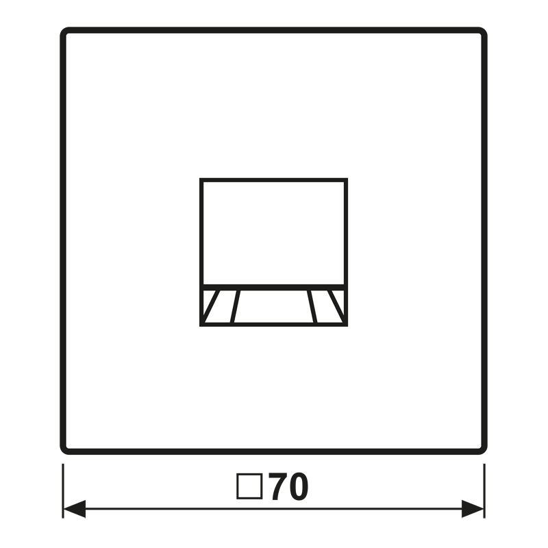 Abdeckung (gerastet) LC 1969-1 WE 234