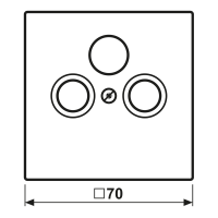 Abdeckung für Sat/BK-Dose LC 990 SAT 202