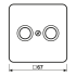Abdeckung sw CD 561 TV SW