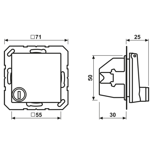 SCHUKO-Steckdose 16A 250V A 1520 BFKLSL GN
