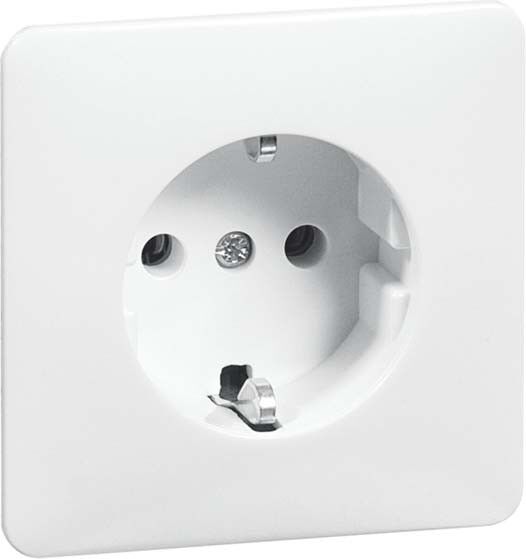 SCHUKO-Steckdose ws D 80.6611 SI W