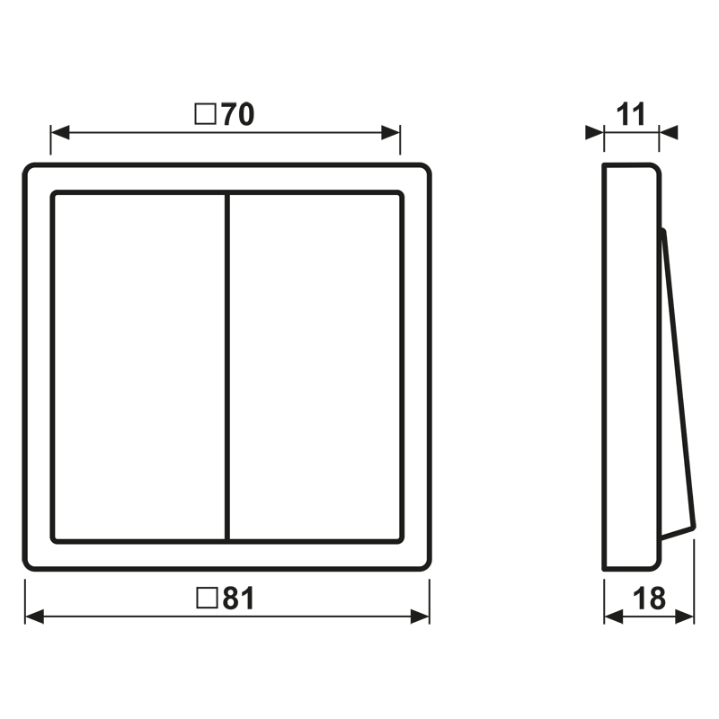 Hue Funk-Wandsender Set FOH LC 995 233