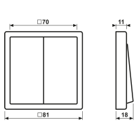 Hue Funk-Wandsender Set FOH LC 995 229