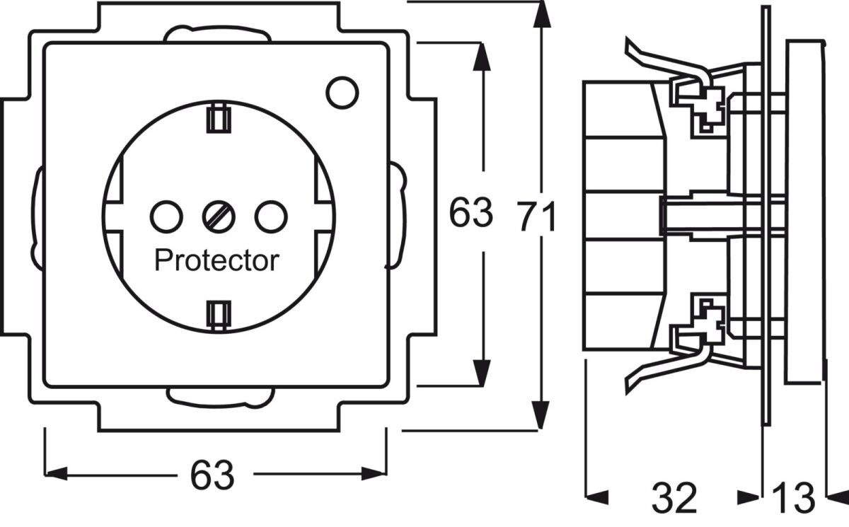 Steckdose 2310 EUGL/VA-81-11