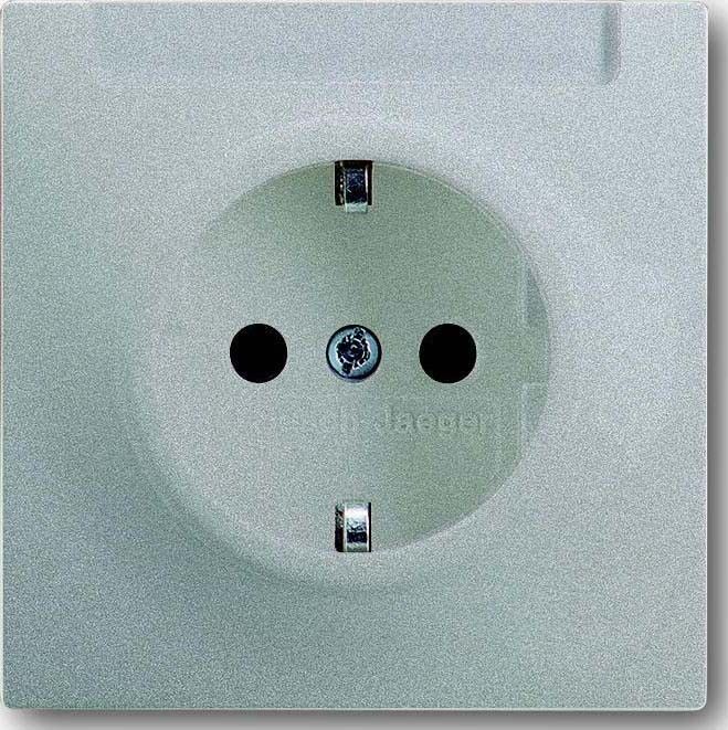 Steckdose alu/si 20 EUN-783