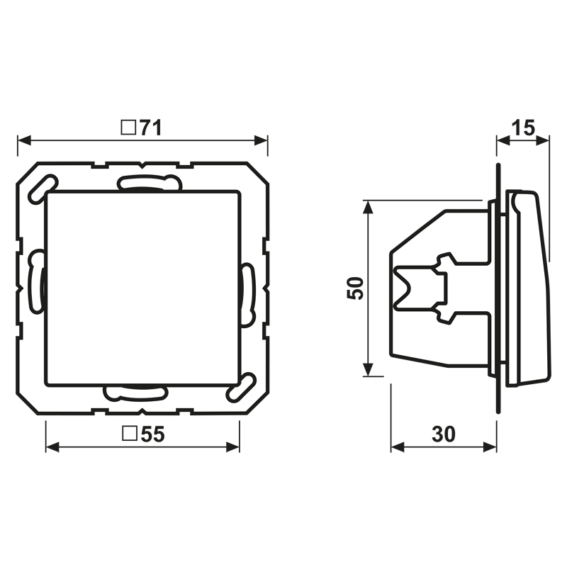 SCHUKO-Steckdose, 16 A 250 AS 1521 BFKL GN