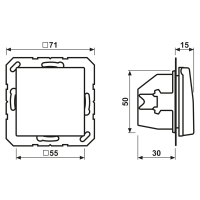 SCHUKO-Steckdose, 16 A 250 AS 1521 BFKL GN