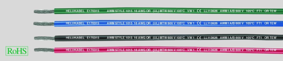 HEL UL-Style 1015 AWG 3  Schnittlänge