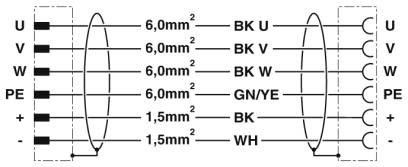 Steckverbinder beidseitig K-5E-M40 M9/#1620378