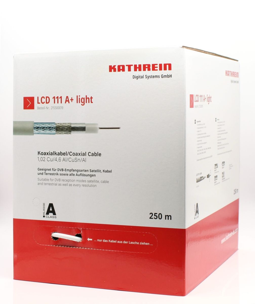 Koaxialkabel LCD111 A+ light 250m