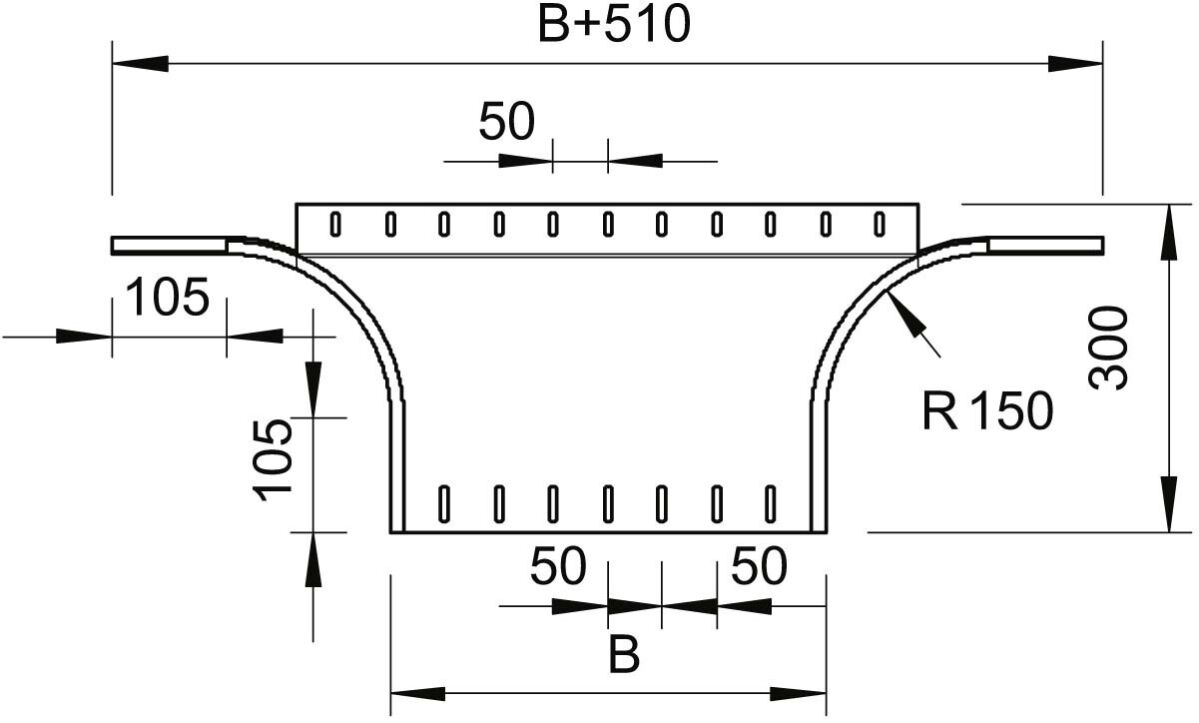 Anbau-Abzweigstück RAA 155 FS