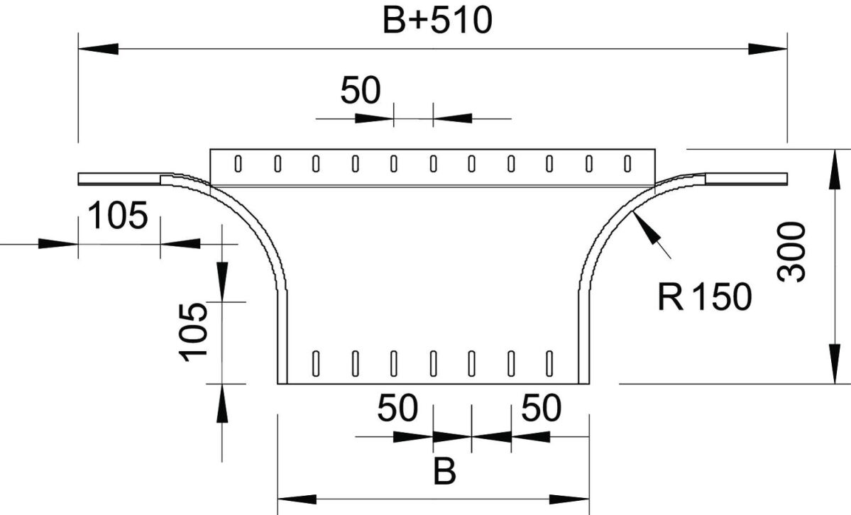 Anbau-Abzweigstück RAA 155 FS