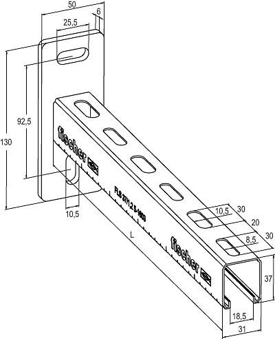 Auslegerkonsole ALK 37-600
