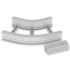 Flachbogen 45 Grad 67436-04