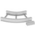 Flachbogen 45 Grad 67637-44