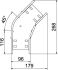 Bogen 45 Grad RB 45 110 FT