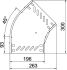 Bogen 45 Grad RB 45 320 FS