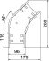 Bogen 45 Grad RB 45 610 FS