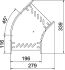 Bogen 45 Grad RB 45 620 FS