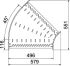 Bogen 45 Grad RB 45 650 FT