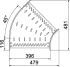 Bogen 45 Grad RB 45 840 FT