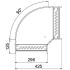 Bogen 90° für Kabelrinne RB 90 630 FSK SW
