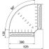 Bogen 90° für Kabelrinne RB 90 640 FSK SW