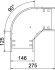 Bogen 90 Grad RB 90 115 FT