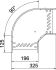 Bogen 90 Grad RB 90 120 FS