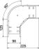 Bogen 90 Grad RB 90 810 FT