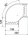 Bogen 90 Grad RB 90 820 FT