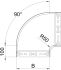 Bogen 90 Grad RBM 90 115 FS