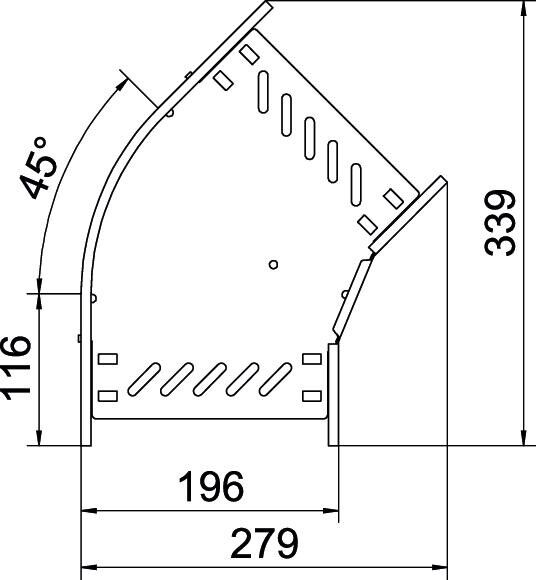 Bogen 45 Grad RB 45 120 FS