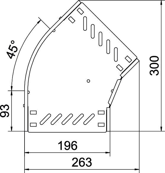 Bogen 45 Grad RB 45 320 FS