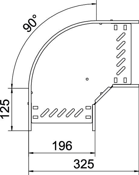 Bogen 90 Grad RB 90 120 FS