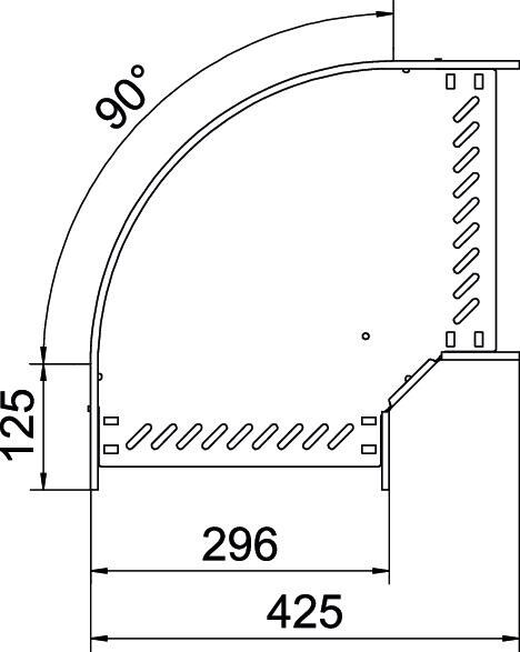Bogen 90 Grad RB 90 130 A2