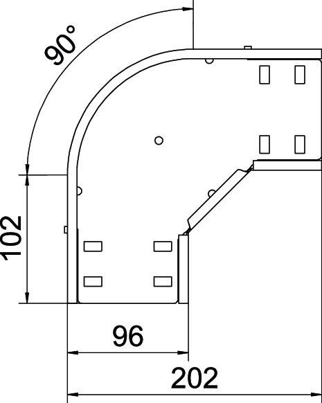 Bogen 90 Grad RB 90 310 FS