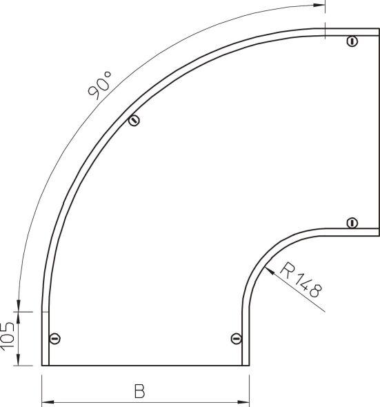 Deckel f.Bogen DFB 90 500 FS