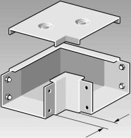 Eckwinkel-Deckel EDF 100/100 S