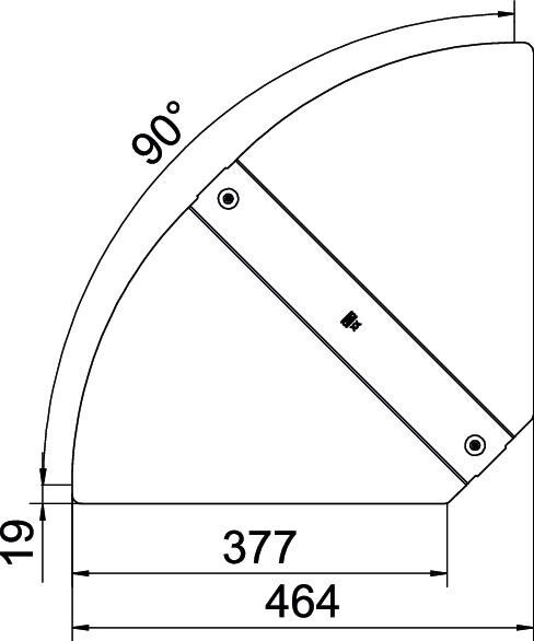 Deckel für Bogen RBD W 400 DD