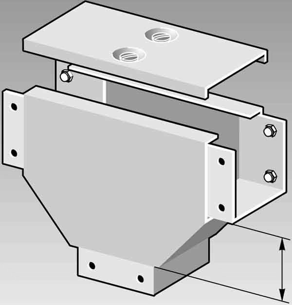 T-Stück-Deckel TDA 100/100 VAG