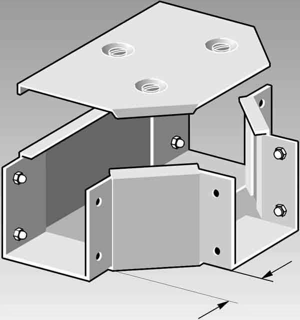 T-Stück TDF 100/100 S